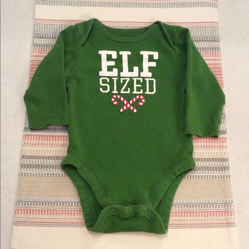 Old Navy long sleeve onesie. Size 3-6M.